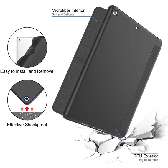 Apple iPad Pro 11 Kılıf CaseUp Origami Siyah 4